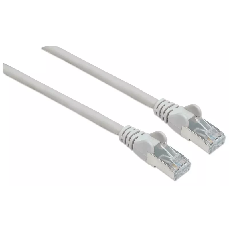 Intellinet Netzwerk-Patchkabel, Cat7-Kabel/Cat6A-Stecker, 10 m, Grau, Kupfer, S/FTP, LSOH/LSZH, PVC, RJ45, vergoldete Kontakte, rastnasenfrei, mit Tüllenschutz, lebenslange Garantie
