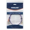Intellinet Glasfaser-Patchkabel, OM4, LC/SC, 2 m, Violett, Duplex, Multimode, 50/125 µm, LSZH, Faser, Lebenslange Garantie