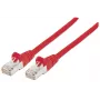 Intellinet Netzwerk-Patchkabel, Cat6, 10 m, Rot, Kupfer, S/FTP, LSOH/LSZH, PVC, RJ45, vergoldete Kontakte, Knickschutzhülle, geschützter Clip, lebenslange Garantie