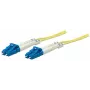 Intellinet Glasfaser-Patchkabel, OS2, LC/LC, 3 m, Gelb, Duplex, Singlemode, 9/125 µm, LSZH, Glasfaser, Lebenslange Garantie