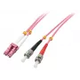 Lindy 46352 InfiniBand/Glasfaserkabel 3 m LC ST Pink