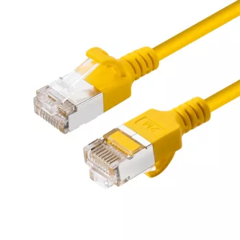 Netzwerk-Patchkabel MicroConnect V-FTP6A0015Y-schlank Cat6a U/FTP 0,15 m RJ-45 gelb