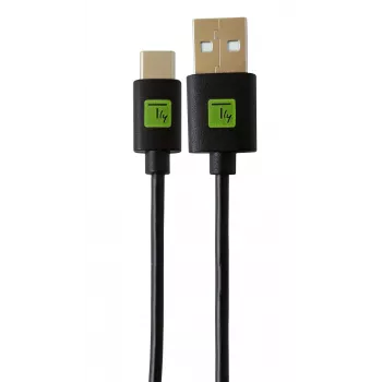 Techly ICOC MUSB20-CMAM01T USB-Kabel USB 2.0 0,1 m USB A USB C Schwarz