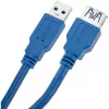 Techly Verlängerungskabel USB 3.0, A-Stecker / A-Buchse, 1m, Blau ICOC U3-AA-10-EX