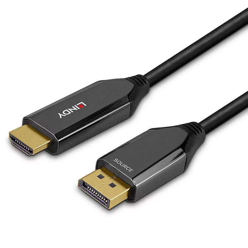 Lindy 1m aktives DisplayPort 1.4 auf HDMI 8K60 Kabel