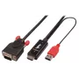 Lindy 2 m HDMI auf VGA Adapterkabel, Schwarz