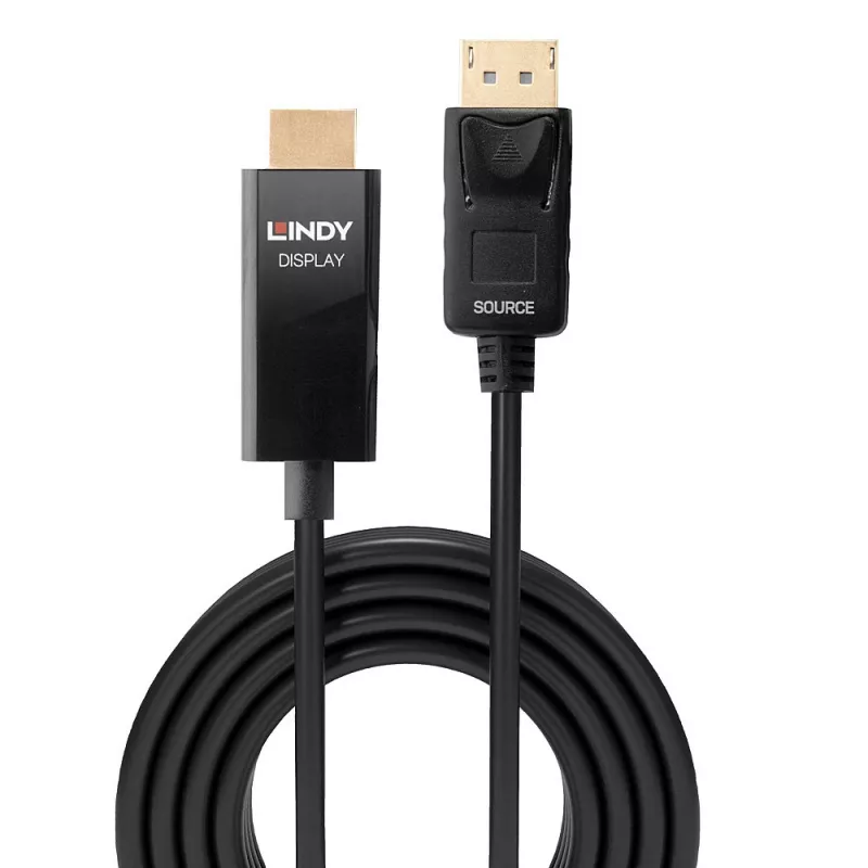 Lindy 0,5 m aktives DisplayPort-auf-HDMI-Kabel mit HDR