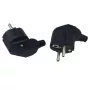 MicroConnect MC-GRUA-B gewinkelter Schuko-Stecker, schwarz