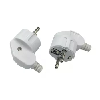 MicroConnect MC-GRUA-W abgewinkelter Schuko-Netzstecker, weiß