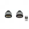 HDMI-Kabel Manhattan 8K@60Hz 1m geflochten Stecker auf Stecker Schwarz