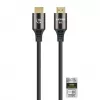 HDMI-Kabel mit Ethernet Manhattan 8K@60Hz 2m geflochten Stecker-Stecker Schwarz