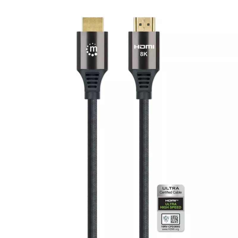HDMI-Kabel Manhattan 8K 60Hz 3m Stecker auf Stecker Schwarz