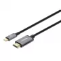 Manhattan USB-C-auf-HDMI-Kabel, 4K@60Hz, 1m, Schwarz, Stecker auf Stecker, Drei Jahre Garantie, Entspricht CDP2HD2MBNL