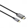 Manhattan USB-C-auf-HDMI-Kabel, 4K@60Hz, 1m, Schwarz, Stecker auf Stecker, Drei Jahre Garantie, Entspricht CDP2HD2MBNL