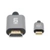 Manhattan USB-C-auf-HDMI-Kabel, 4K@60Hz, 2m, Schwarz, Stecker auf Stecker, Drei Jahre Garantie, Entspricht CDP2HD2MBNL