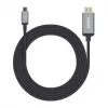 Manhattan USB-C-auf-HDMI-Kabel, 4K@60Hz, 2m, Schwarz, Stecker auf Stecker, Drei Jahre Garantie, Entspricht CDP2HD2MBNL