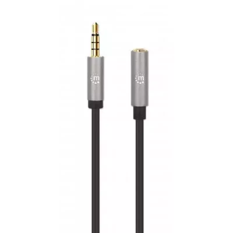 Audio-Verlängerungskabel Manhattan 3,5mm 3m Stecker/Buchse