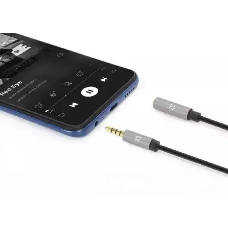 Audio-Verlängerungskabel Manhattan 3,5mm 3m Stecker/Buchse
