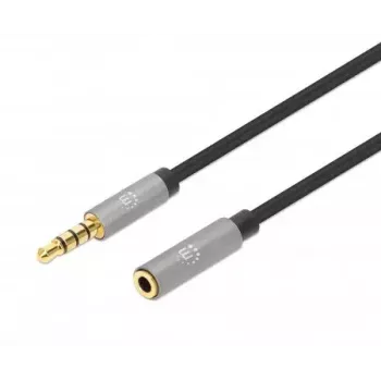 Audio-Verlängerungskabel Manhattan 3,5mm 3m Stecker/Buchse