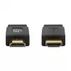 Manhattan HDMI-Kabel mit Ethernet (Flach), 4K@60Hz (Premium High Speed), 5m, Stecker zu Stecker, Schwarz, Ultra HD 4k x 2k, Voll abgeschirmt, Vergoldete Kontakte, Lebenslange Garantie