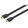 Manhattan HDMI-Kabel mit Ethernet (Flach), 4K@60Hz (Premium High Speed), 10 m, Stecker auf Stecker, Schwarz, Ultra HD 4K x 2K, Voll geschirmt, Vergoldete Kontakte, Lebenslange Garantie