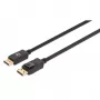 Manhattan DisplayPort 1.4 Kabel, 8K@60Hz, 3m, Geflochtenes Kabel, Stecker auf Stecker, Mit Verriegelungen, Voll geschirmt, Schwarz, Lebenslange Garantie, Entspricht DP14MM3M