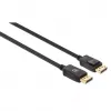Manhattan DisplayPort 1.4 Kabel, 8K@60Hz, 3m, Geflochtenes Kabel, Stecker auf Stecker, Mit Verriegelungen, Voll geschirmt, Schwarz, Lebenslange Garantie, Entspricht DP14MM3M