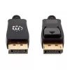 Manhattan DisplayPort 1.4 Kabel, 8K@60Hz, 3m, Geflochtenes Kabel, Stecker auf Stecker, Mit Verriegelungen, Voll geschirmt, Schwarz, Lebenslange Garantie, Entspricht DP14MM3M