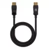 Manhattan DisplayPort 1.4 Kabel, 8K@60Hz, 3m, Geflochtenes Kabel, Stecker auf Stecker, Mit Verriegelungen, Voll geschirmt, Schwarz, Lebenslange Garantie, Entspricht DP14MM3M