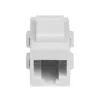 StarTech.com Weiß Cat 6 RJ45 Keystone-Buchse Netzwerkkupplung - F/F