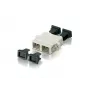 Equip SC Glasfaser-Adapter OM4, SC, Beige, Multi-mode, 25,5 mm, 27,8 mm, 9,35 mm