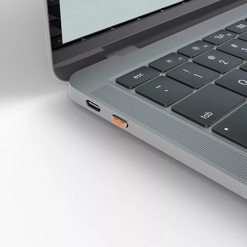 USB-C-Portblockierer-Set Lindy, 4 Stück, Orange