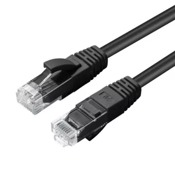 Netzwerkkabel MicroConnect CAT6A UTP RJ-45 0,3 m Schwarz