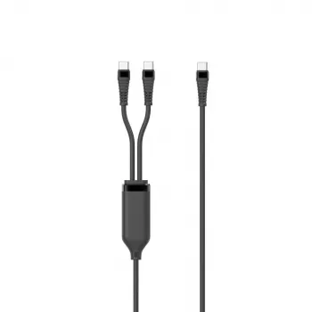 Microconnect MC-2XUSBC-100W USB-Kabel USB 2.0 1 m USB C Schwarz