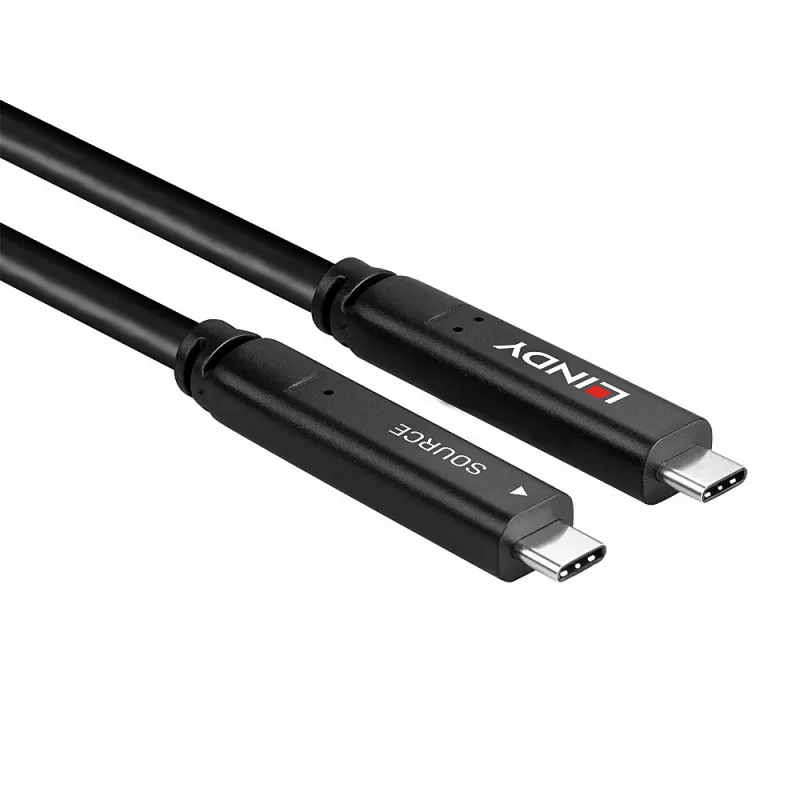 Lindy 8m USB 3.2 Gen 1 und DP 1.4 Typ-C-Hybridkabel