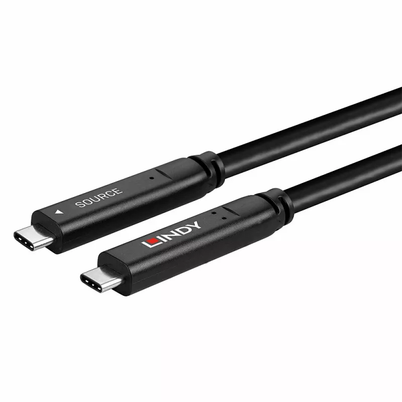 Lindy 8m USB 3.2 Gen 1 und DP 1.4 Typ-C-Hybridkabel