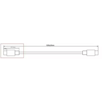 Microconnect DOCKUSB3.2CC1 USB-Kabel USB 3.2 Gen 2 (3.1 Gen 2) 1 m USB C Schwarz