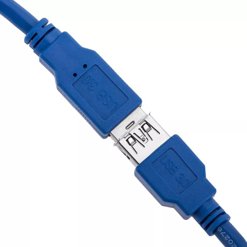 Techly USB 3.0 Verlängerungskabel A Stecker / A Buchse 3 m Blau ICOC U3-AA-30-EX