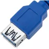Techly USB 3.0 Verlängerungskabel A Stecker / A Buchse 3 m Blau ICOC U3-AA-30-EX