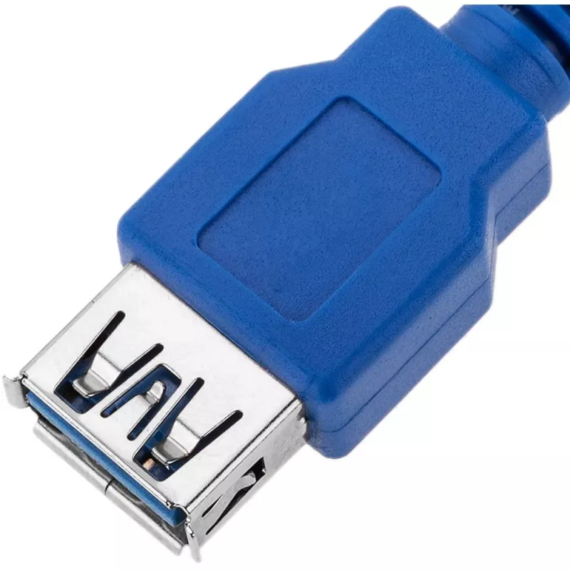 Techly USB 3.0 Verlängerungskabel A Stecker / A Buchse 3 m Blau ICOC U3-AA-30-EX