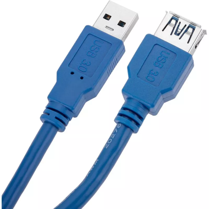 Techly USB 3.0 Verlängerungskabel A Stecker / A Buchse 3 m Blau ICOC U3-AA-30-EX