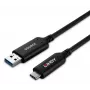 Lindy 50m USB 3.2 Gen 1 Typ-A-auf-C-Glasfaser-Hybridkabel