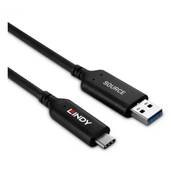 Lindy 50m USB 3.2 Gen 1 Typ-A-auf-C-Glasfaser-Hybridkabel