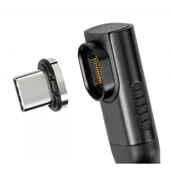 USB4 Magnetic Plug MicroConnect MC-LS-USB4MP2S — USB4-Kabel, 40 Gbit/s Daten, 100 W Power Delivery