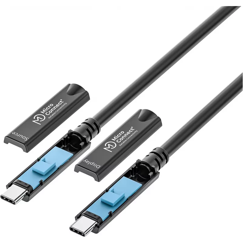 USB-C-Kabel MicroConnect MC-USB3.2CC05-8K-OP 5 m — unterstützt 8K-Video, USB 3.2