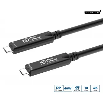 USB-C-Kabel MicroConnect MC-USB3.2CC15-8K-OP, 15 m, USB-C auf USB-C, 8K-Unterstützung
