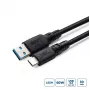USB-C-auf-USB-A-Adapterkabel MicroConnect USB3.2AC1-LSZH, 1 m, USB 3.2