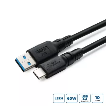 USB-C auf USB-A Adapter MicroConnect USB3.2AC3-LSZH — USB 3.2 Gen 1 Datenadapter, LSZH-Mantel