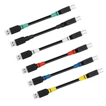 USB-A-auf-B-Kabel MicroConnect ColorFlex USB 3.2 Gen 1 (USB 3.0) 1 m, LSZH