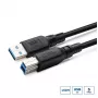 USB-A-B-Datenkabel MicroConnect USB3.0AB2B‑LSZH 2 m, USB 3.2 Gen 1 (Micro-B/B), LSZH